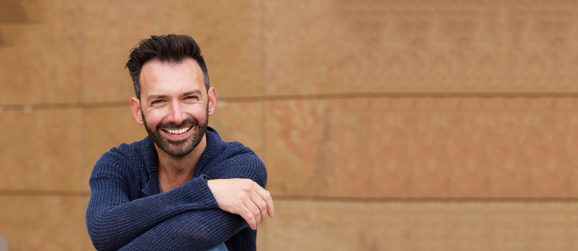 Man smiling